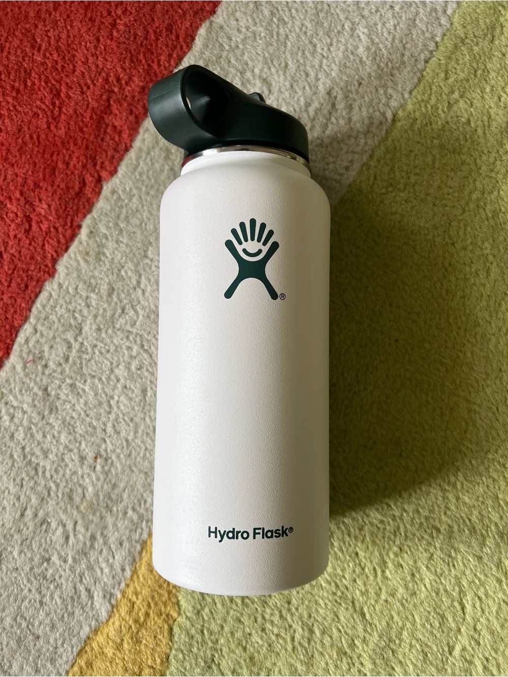 Hydro Flask 40oz Wide Mouth Flex Straw Bottle - White - REI branded